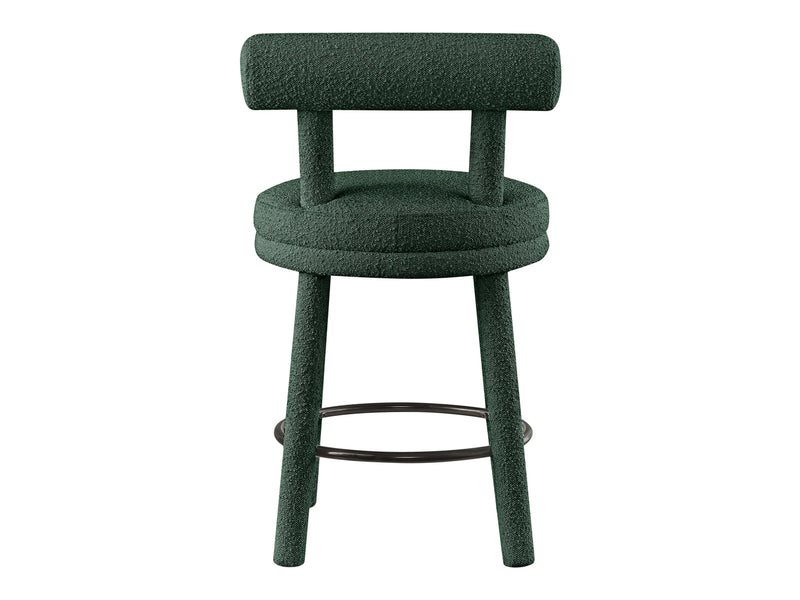 Parlor Boucle Fabric Bar Stool (Set of 2)