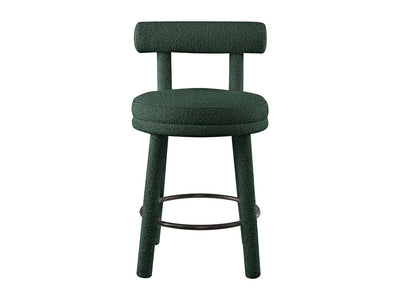 Parlor Boucle Fabric Bar Stool (Set of 2)