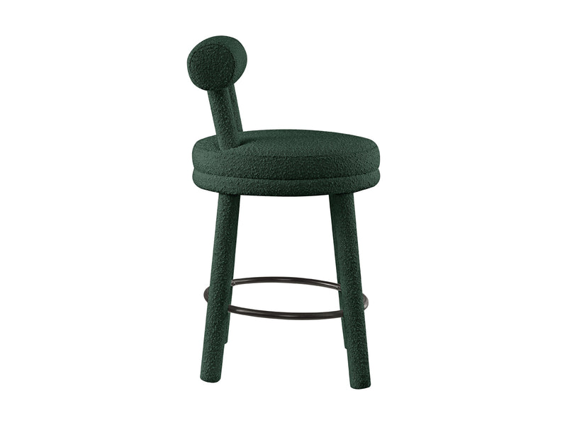 Parlor Boucle Fabric Bar Stool (Set of 2)