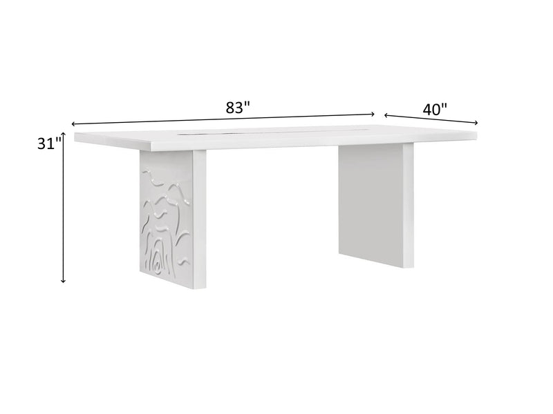 Parmar 83" Wide 6-8 Person Dining Table