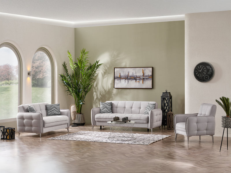 Perla Ottoman Living Room Set
