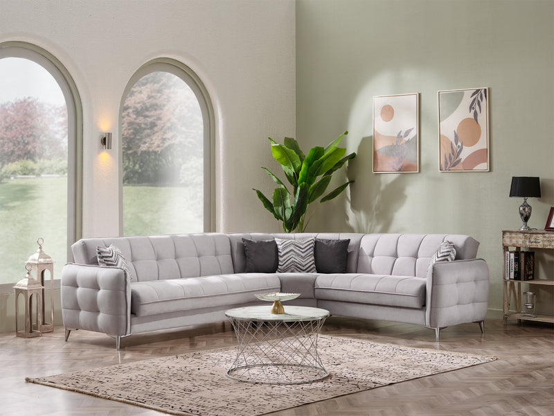 Perla Ottoman Convertible Sectional