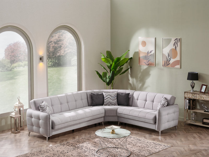 Perla Ottoman Convertible Sectional