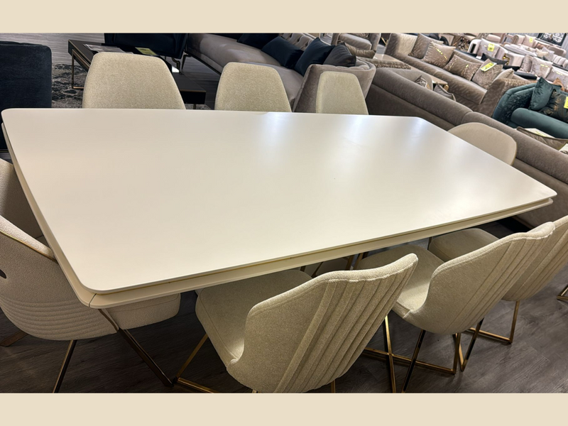 Pirlanta 95" Wide 8 Person Dining Table (Floor Sample)