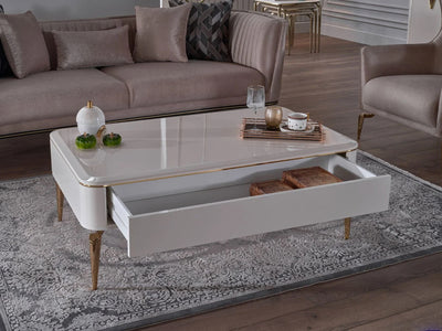Plaza 47.4" Wide 1 Drawer Coffee Table