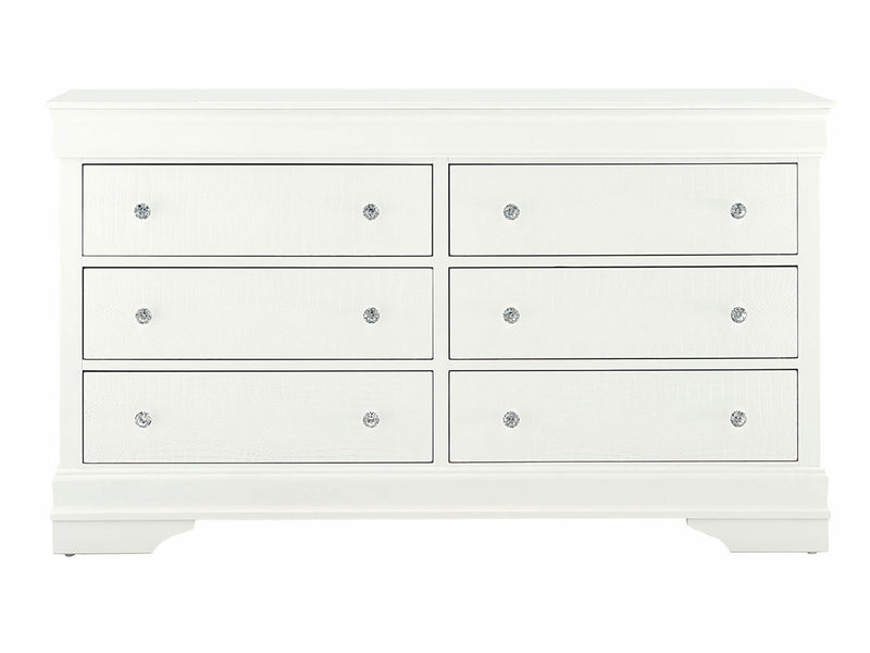 Pompei 58" Wide 6 Drawer Dresser (Floor Sample)