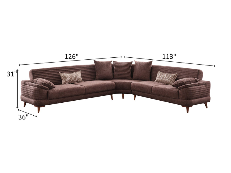 Portos 126" / 113" Wide Convertible Sectional