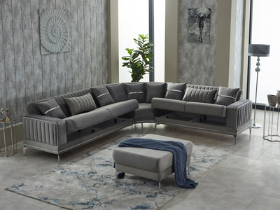 Intra 124" / 108" Wide Convertible Sectional