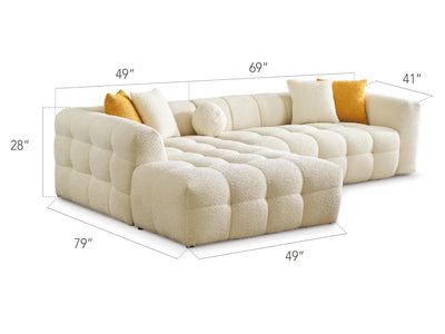 Teddy 118" Wide Sectional