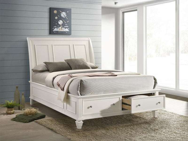 Sandy Beach Storage Platform Bedroom Set