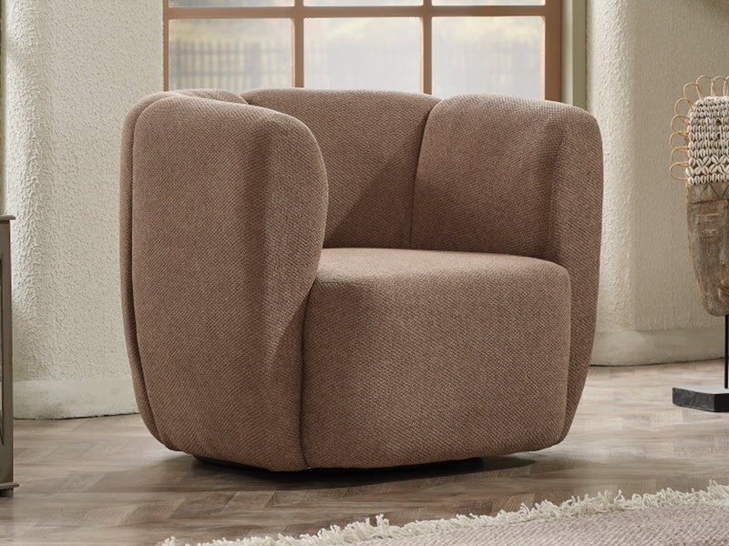 Vizyon Sann 34" Wide Swivel Armchair