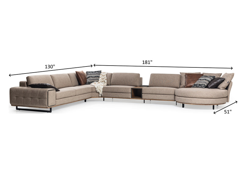 Arte 181" Wide Modular Sectional