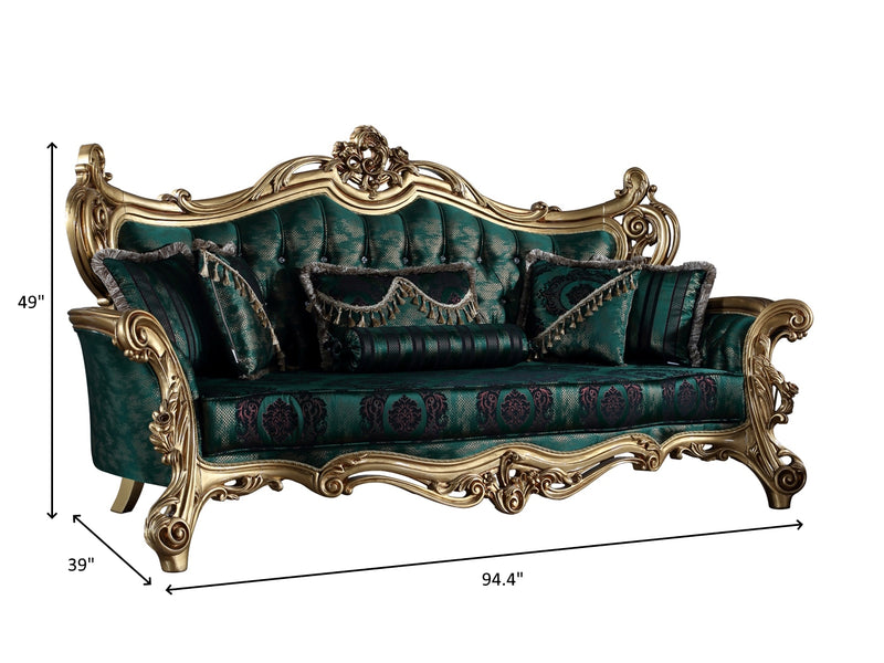 Sehrazat 94.4" Wide Traditional Sofa