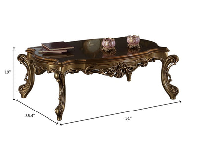 Sehrazat 51" Wide Traditional Coffee Table