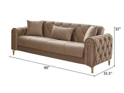 Toledo Simge 90" Wide Convertible Sofa