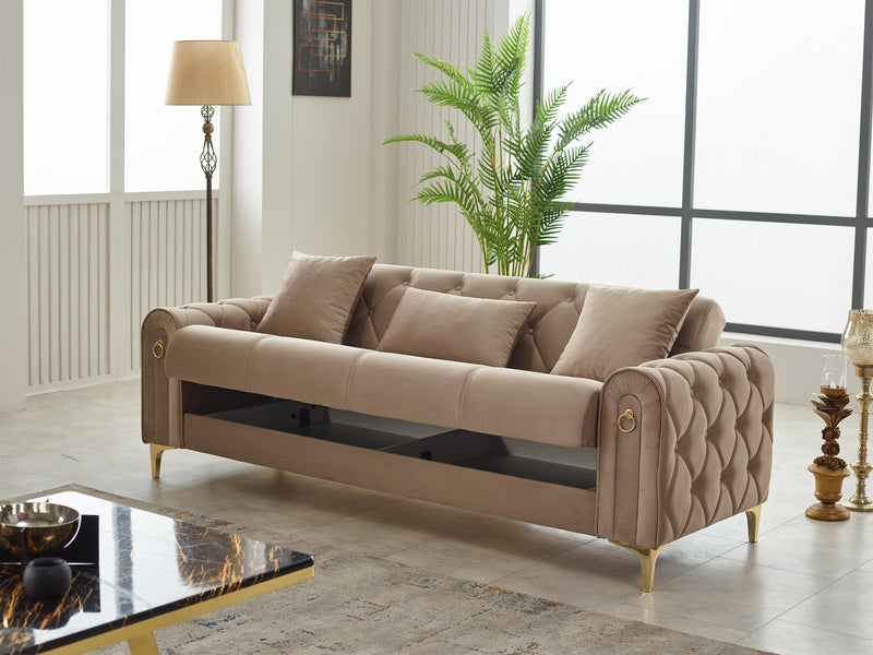 Toledo Simge 90" Wide Convertible Sofa