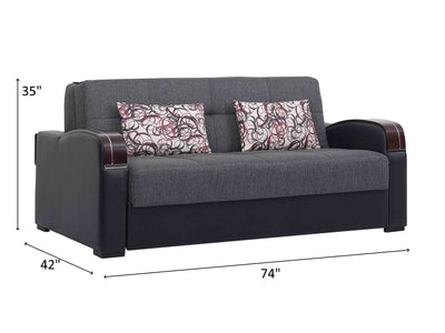 Sleep Plus 74" Wide Convertible Sofa