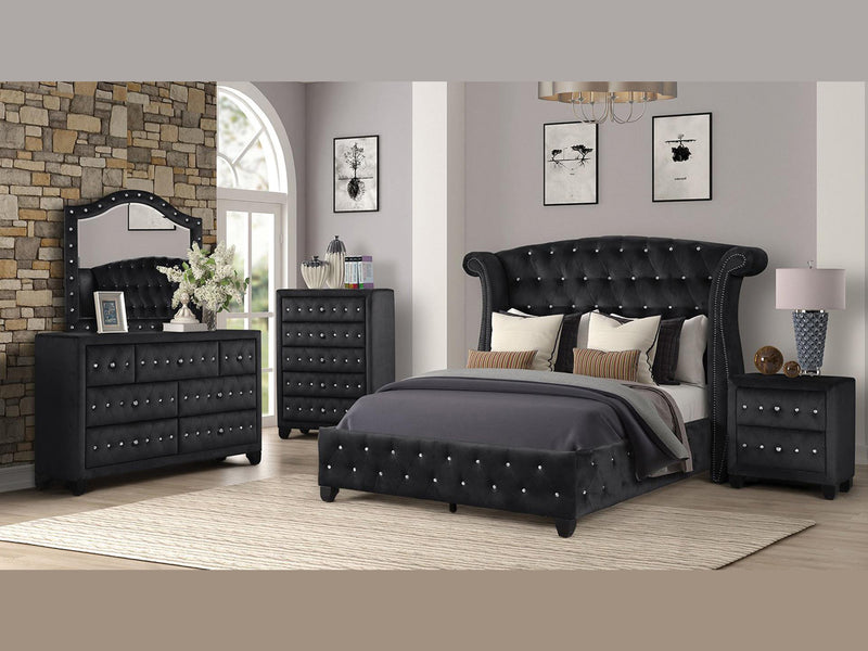 Sophia 27.5" Tall 2 Drawer Nightstand