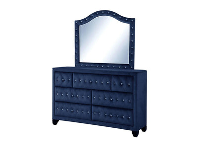 Sophia 60" Wide 7 Drawer Dresser With Mirror