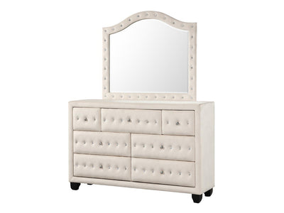 Sophia 60" Wide 7 Drawer Dresser With Mirror