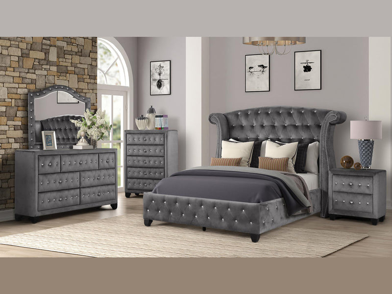 Sophia 27.5" Tall 2 Drawer Nightstand