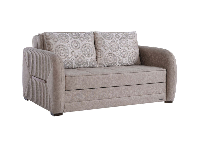 Speedy 66" Wide Microsuede Convertible Loveseat