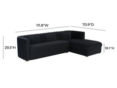 Callie Velvet Sectional