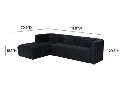 Callie Velvet Sectional