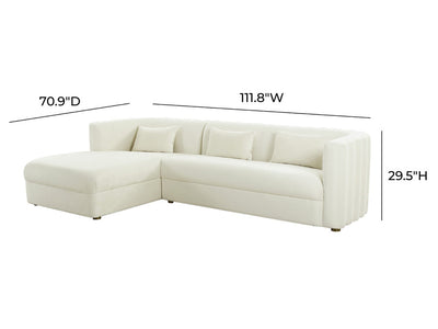 Callie Velvet Sectional