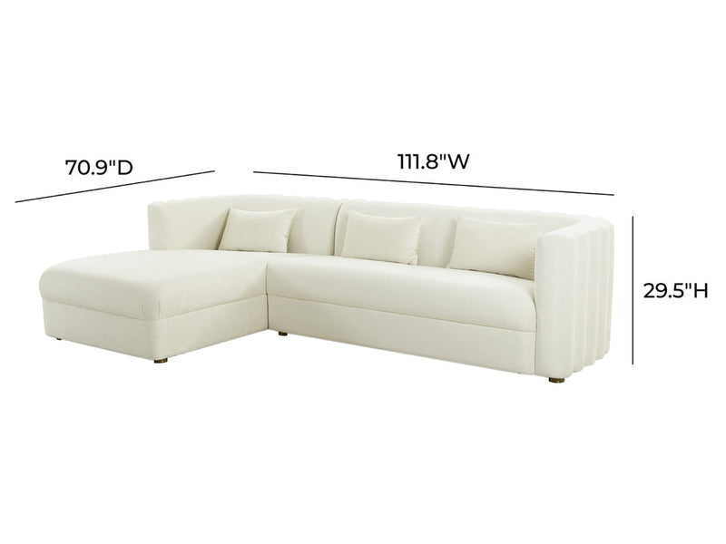 Callie Velvet Sectional