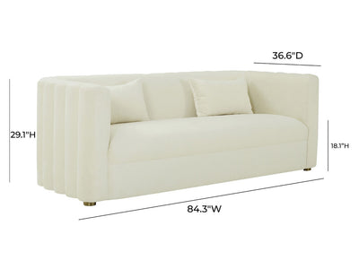 Callie 84.3" Wide Velvet Sofa