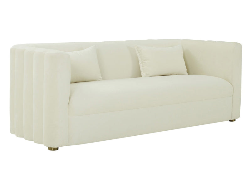 Callie 84.3" Wide Velvet Sofa