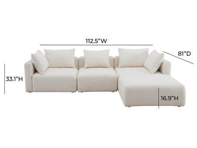 Hangover Boucle Modular Sectional