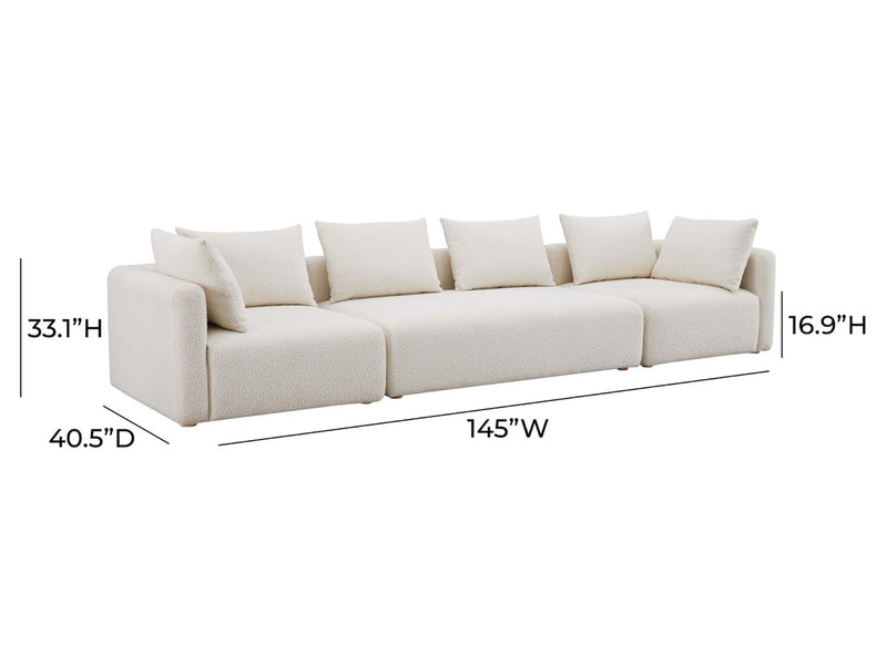 Hangover 145" Wide 4 Seater Boucle Sofa