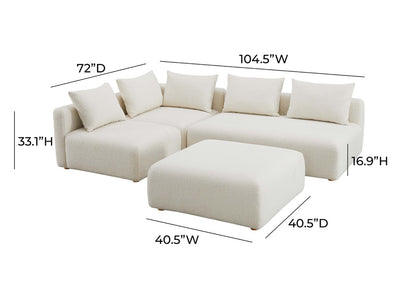 Hangover Boucle Modular Sectional