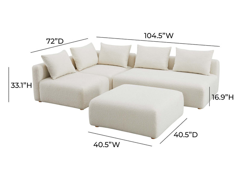 Hangover Boucle Modular Sectional