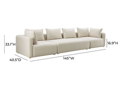 Hangover 145" Wide 4 Seater Linen Sofa