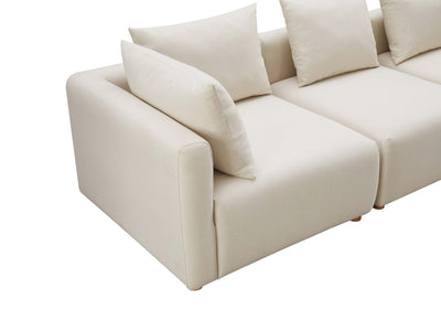 Hangover 112.5" Wide Linen Sofa