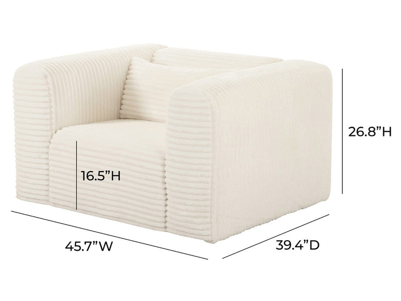 Tarra 45.7" Wide Fluffy Armchair