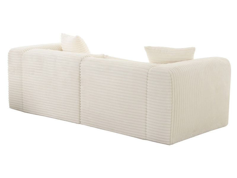 Tarra 86" Wide Fluffy Modular Loveseat