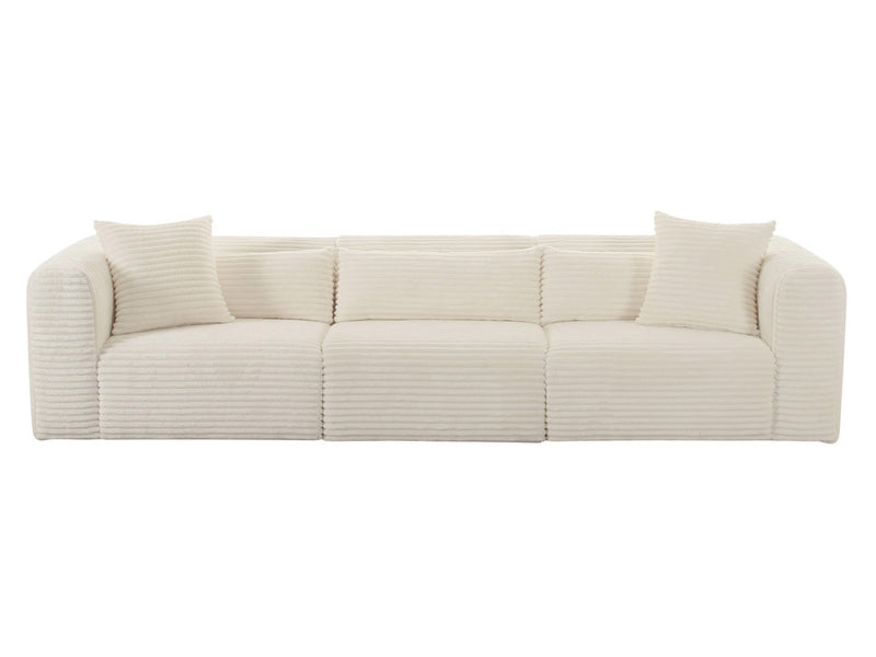 Tarra 118.6" Wide Fluffy Modular Sofa