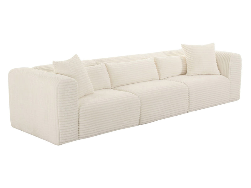 Tarra 118.6" Wide Fluffy Modular Sofa