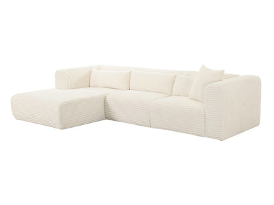 Tarra 118" Wide Fluffy Modular Sectional