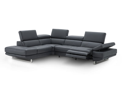 The Annalaise 117" / 93" Wide Leather Sectional