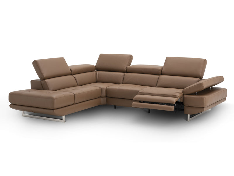 The Annalaise 117" / 93" Wide Leather Sectional