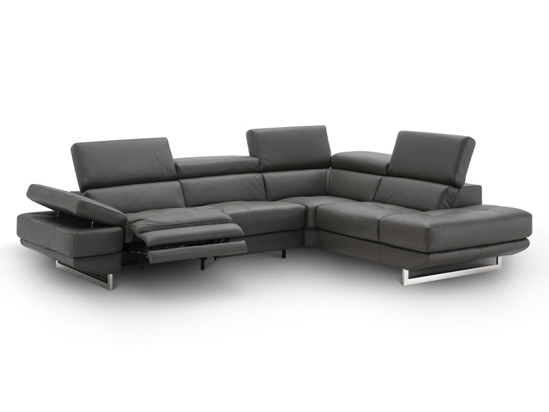 The Annalaise 117" / 93" Wide Leather Sectional