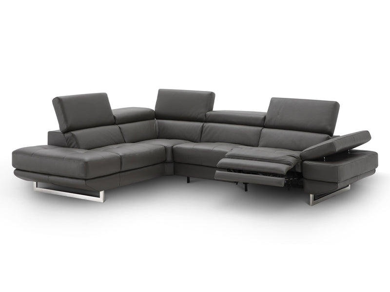 The Annalaise 117" / 93" Wide Leather Sectional