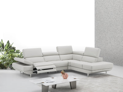 The Annalaise 117" / 93" Wide Leather Sectional