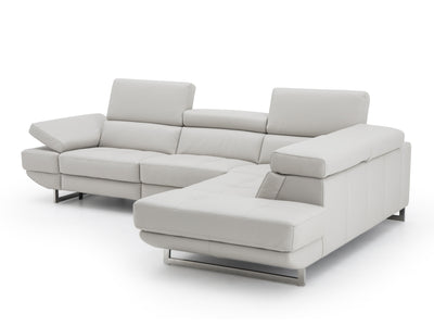 The Annalaise 117" / 93" Wide Leather Sectional