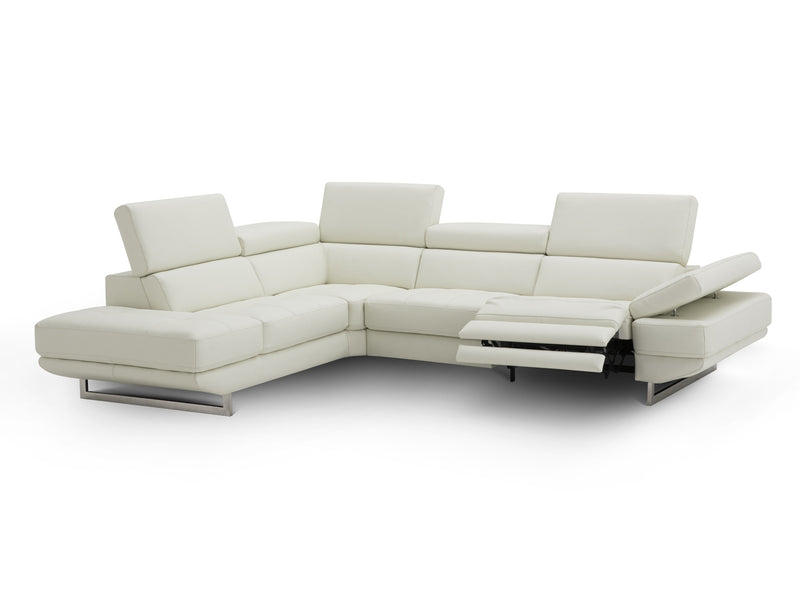 The Annalaise 117" / 93" Wide Leather Sectional